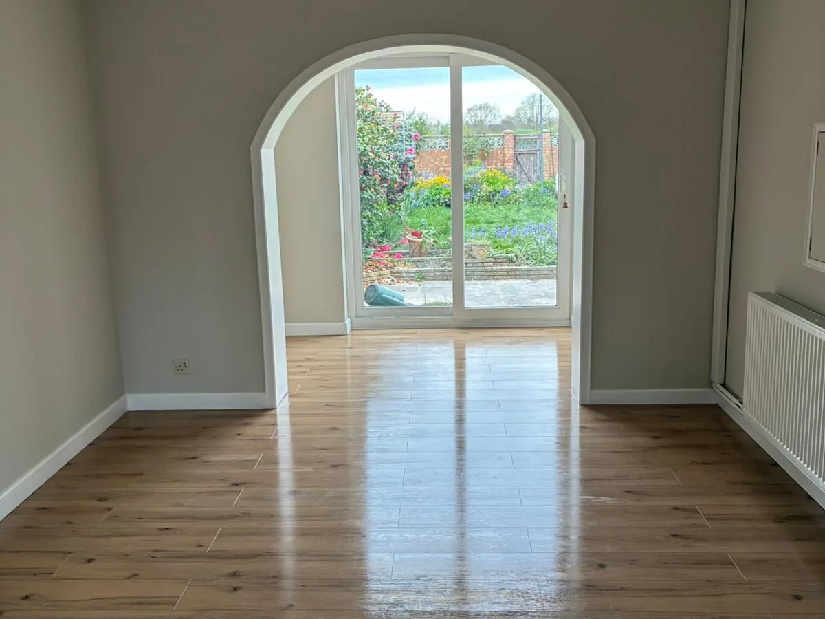 A short let bedroom made up and staged ready for the next guest